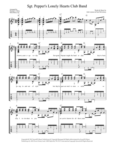 Sgt. Pepper's Lonely Hearts Club Band (arr. Michael J. Miles)
