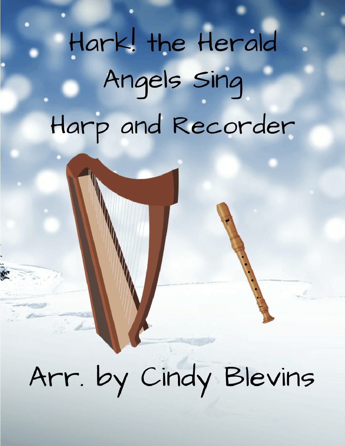 Hark! the Herald Angels Sing, Harp and Recorder (arr. Cindy Blevins)