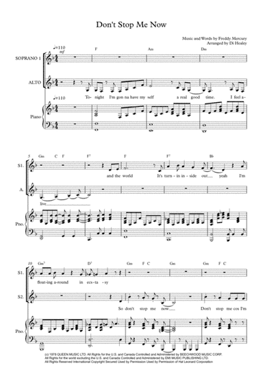 Don't Stop Me Now (arr. Di Healey)