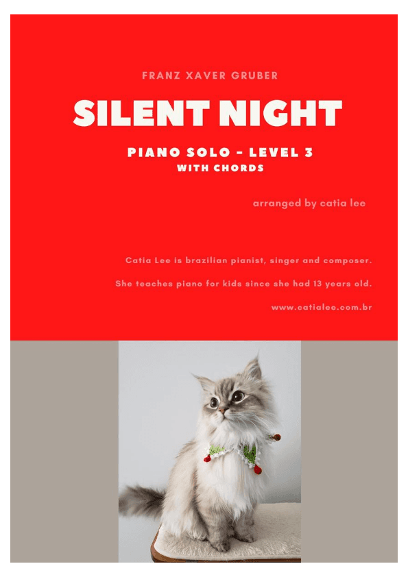Silent Night - Traditional for Piano Solo (arr. Catia Lee)