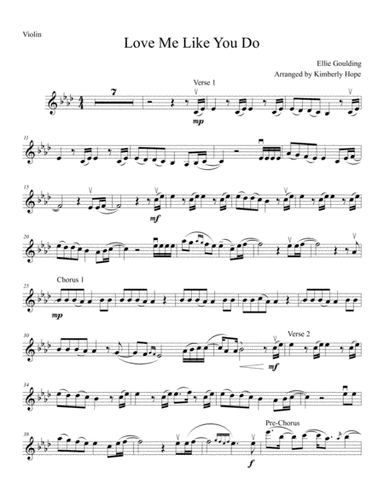 Love Me Like You Do (arr. Kimberly Hope)