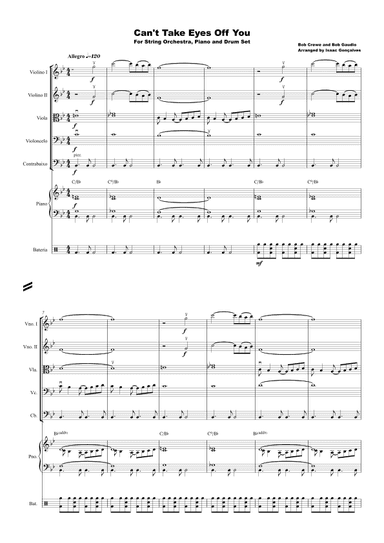Can't Take My Eyes Off Of You (arr. Isaac Gonçalves)