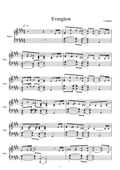 Everglow (arr. Coldplay)