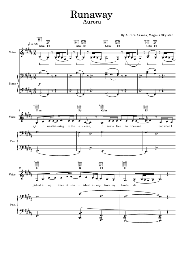 Runaway (arr. poon)