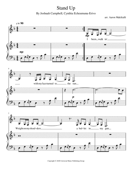 Stand Up (arr. Aaron Makikalli)