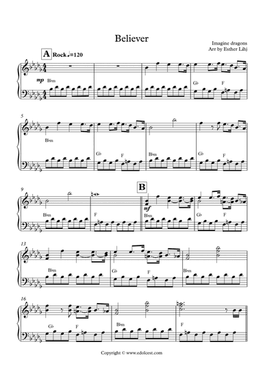 Believer (arr. Esther Lihj)