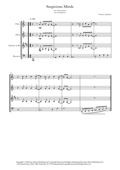 Suspicious Minds (arr. Junqueira's)