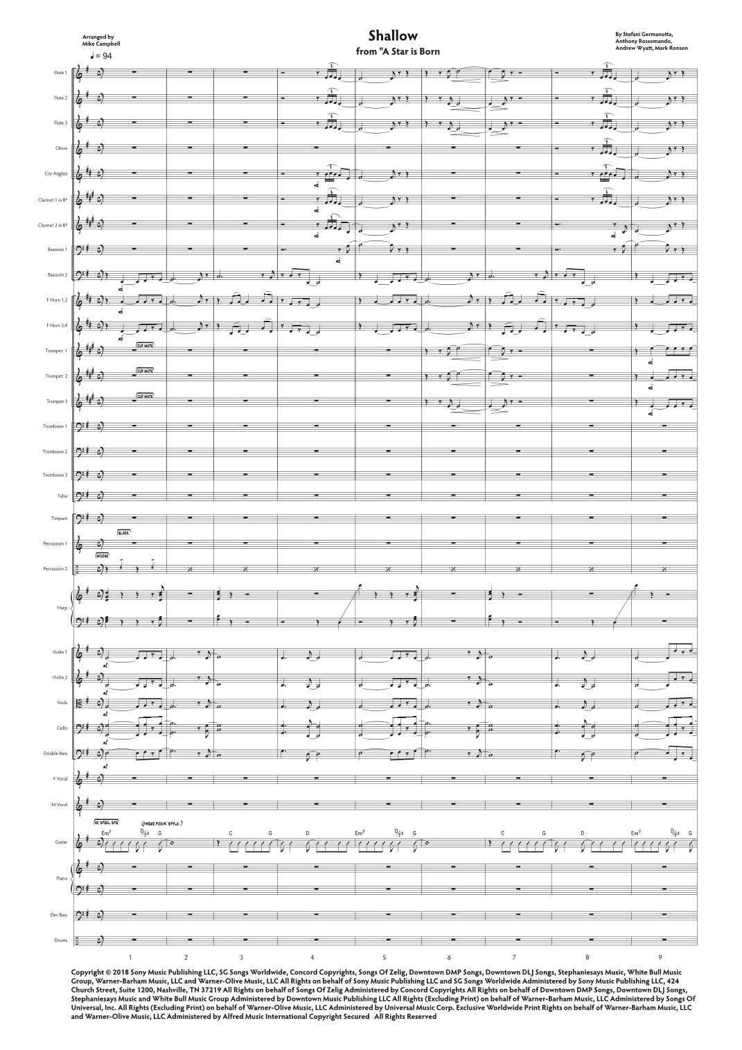 Shallow (arr. Mike Campbell)