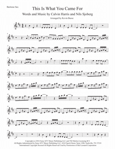 This Is What You Came For (arr. Kevin Busse)