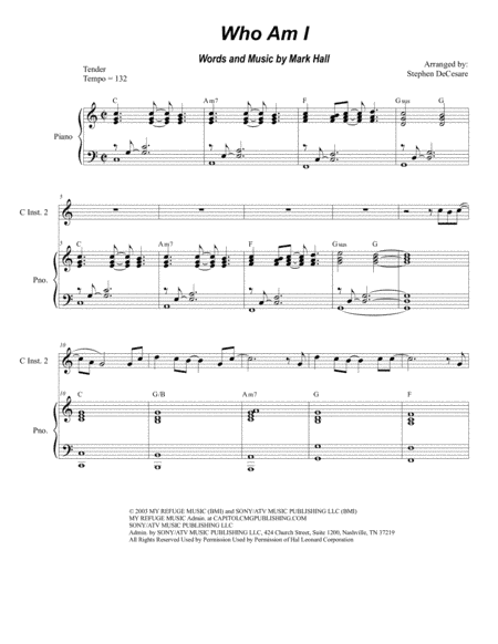 Who Am I (arr. Stephen DeCesare)