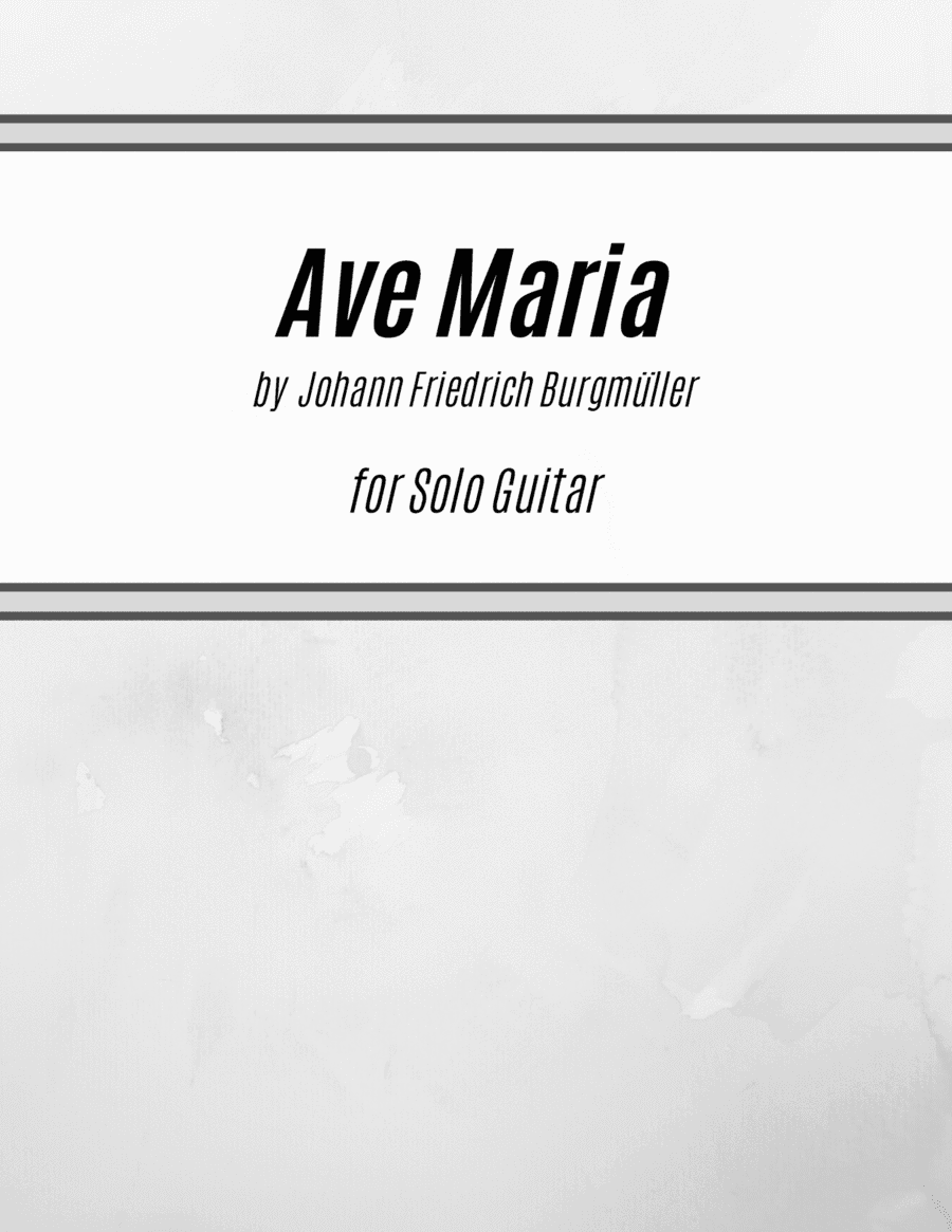 Ave Maria, Op. 100, No. 19 (for Solo Guitar) (arr. Kenneth Pasciak)