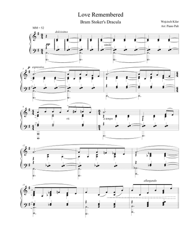 Love Remembered (arr. Piano Palt)