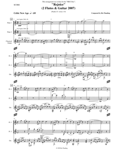 Rejoice (2 Flutes & Guitar)
