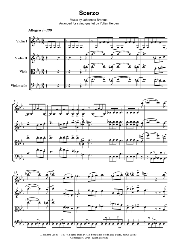Scerzo (arr. Yulian Heroim)