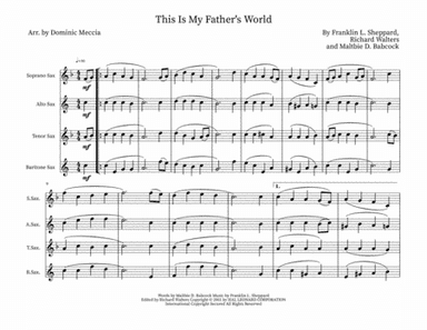 This Is My Father's World (arr. Dominic Meccia)
