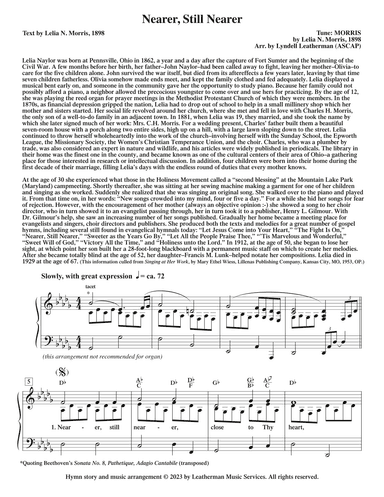 Nearer, Still Nearer (arr. Lyndell Leatherman)