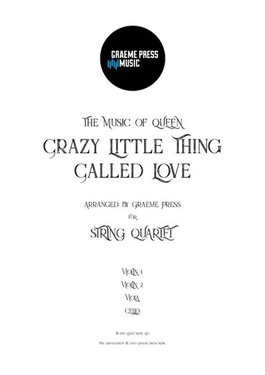Crazy Little Thing Called Love (arr. Graeme Press)