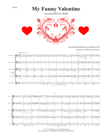 My Funny Valentine (arr. Ralph Raymond Hays)
