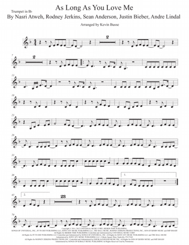 As Long As You Love Me (arr. Kevin Busse)