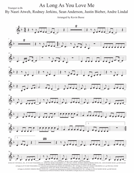 As Long As You Love Me (arr. Kevin Busse)