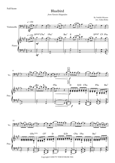 Ikimono Gakari's Blue Bird (arr. Fabio Britto)