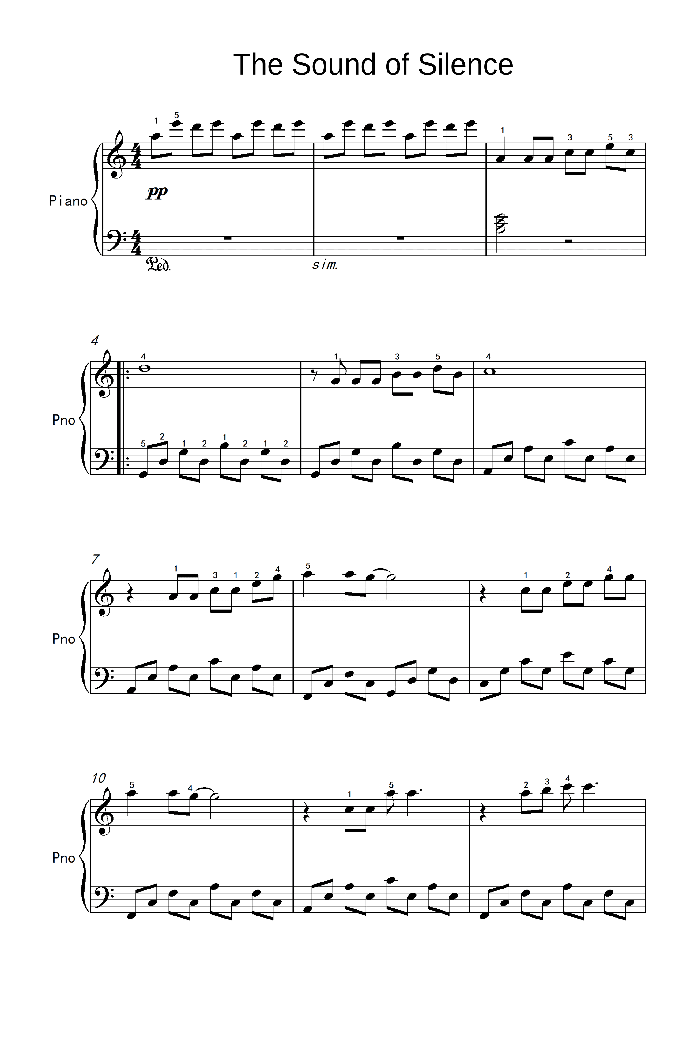 The Sound Of Silence (arr. Simon & Garfunkel)
