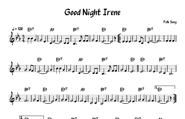 Good Night Irene (arr. John Fries)