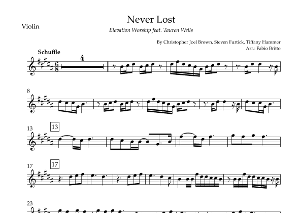 Never Lost (arr. Fabio Britto)