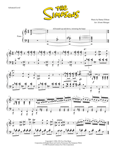 Theme From The Simpsons (arr. Alvaro Metzger)