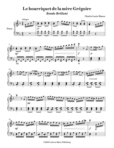 Le bourriquet de la mère Grégoire (Rondo Brillant) - Hanon (arr. Theoria Music)