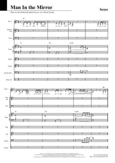 Man In The Mirror (arr. Hiroshi Yasuda)