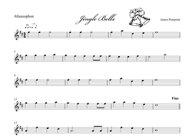 Jingle Bells - Alto-Sax (arr. Albrecht Kuch-Weidenbrück)