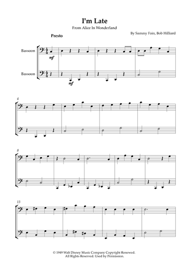 I'm Late (arr. Karen Gueiros)