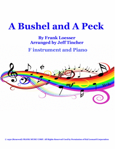 A Bushel And A Peck (arr. Jeff Tincher)