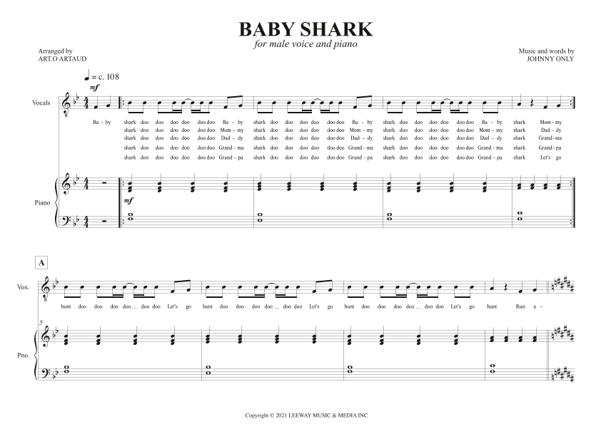 Baby Shark (arr. Art.o Artaud)