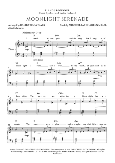 Moonlight Serenade (arr. Danilo "Daca" Alves)