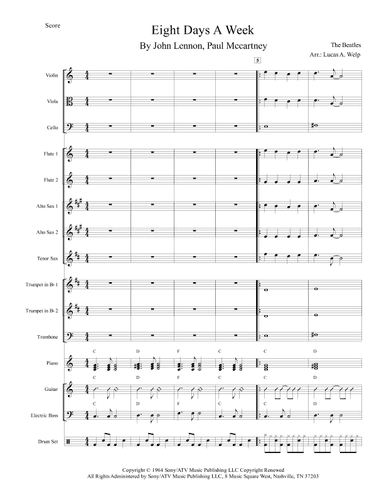 Eight Days A Week (arr. Lucas A. Welp)