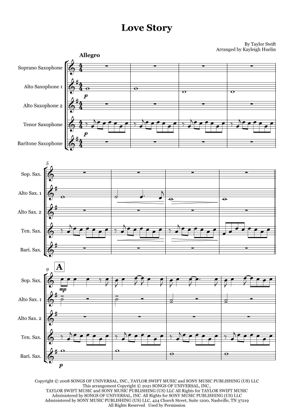 Love Story (arr. Kayleigh Huelin)