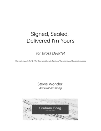Signed, Sealed, Delivered I'm Yours (arr. Graham Boag)