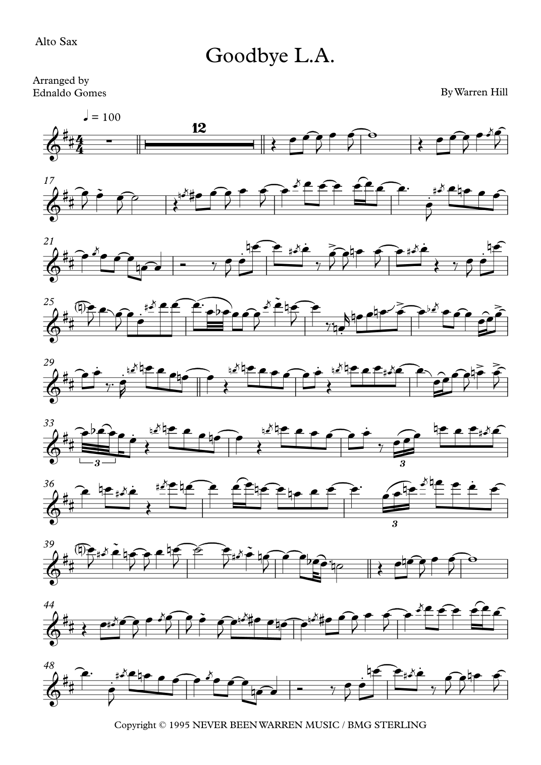 Goodbye L.a. (arr. Ednaldo Gomes)