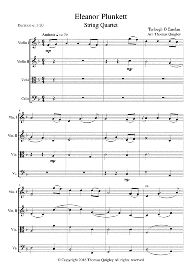 Eleanor Plunkett (arr. Thomas Quigley)
