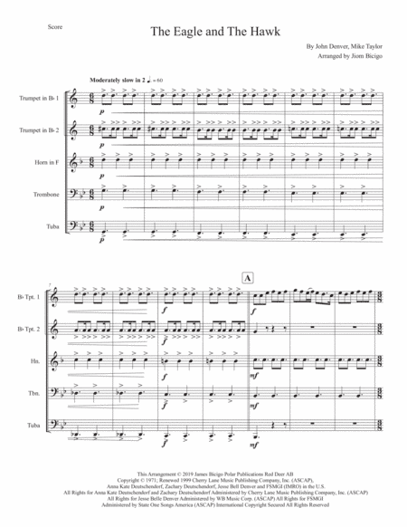 The Eagle And The Hawk (arr. Jim Bicigo)