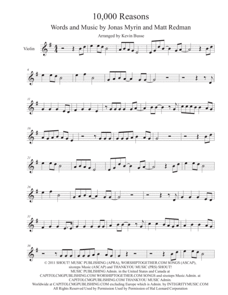 10,000 Reasons (Bless The Lord) (arr. Kevin Busse)
