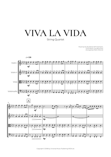 Viva La Vida (arr. Pedro Merendi)
