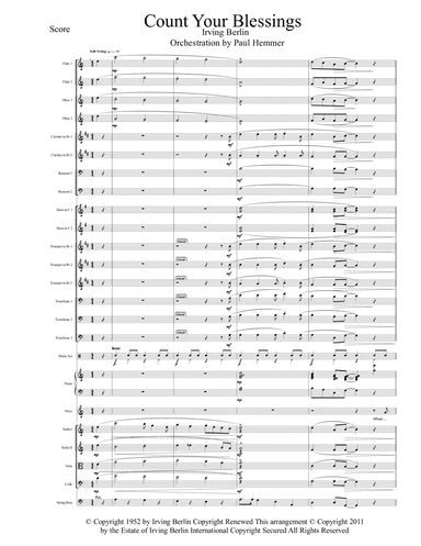 Count Your Blessings Instead Of Sheep (arr. Paul Hemmer)