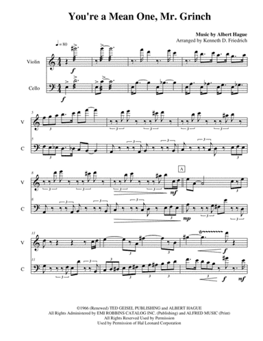 You're A Mean One, Mr. Grinch (arr. Kenneth D. Friedrich)