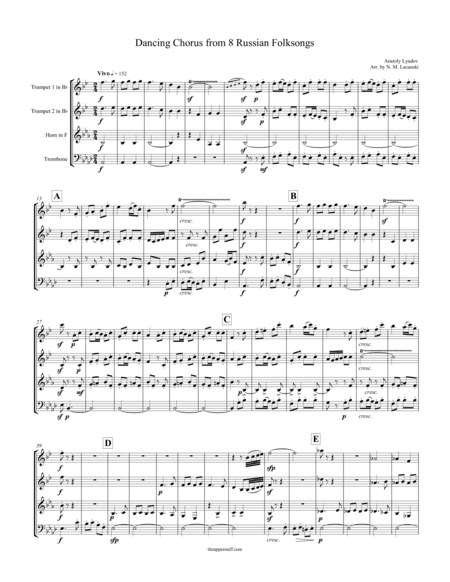 Dancing Chorus from 8 Russian Folksongs (arr. Nick Lacanski)
