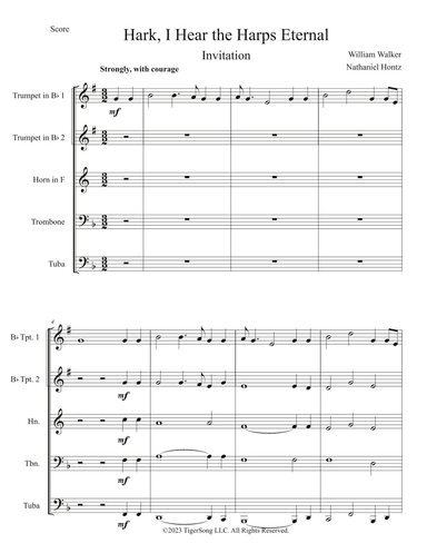 Hark, I Hear the Harps Eternal (arr. Nathaniel Hontz)