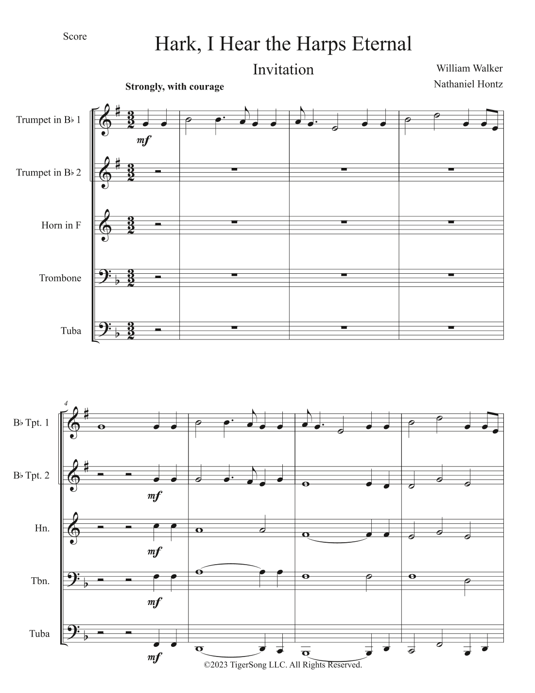 Hark, I Hear the Harps Eternal (arr. Nathaniel Hontz)