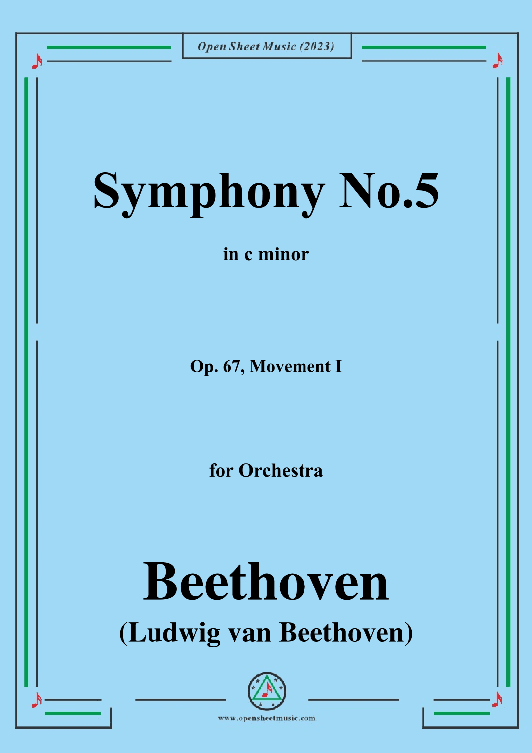 Beethoven-Symphony No.5,Op.67,Movement I (arr. OSM Press)